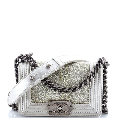 Chanel Boy Flap Bag Stingray Mini