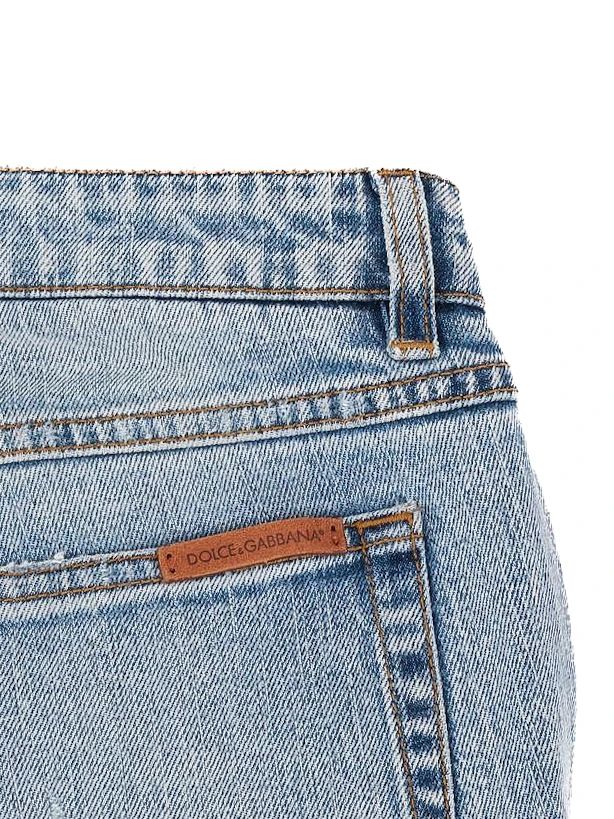 Excellent Dolce Gabbana Light Blue Distressed Jeans Size S