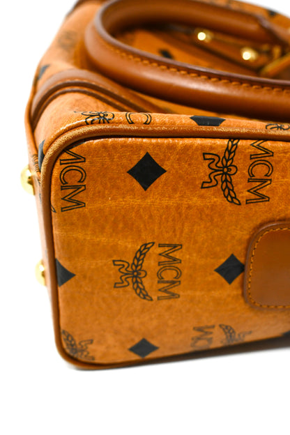 MCM Boston Bag Cognac Viseto