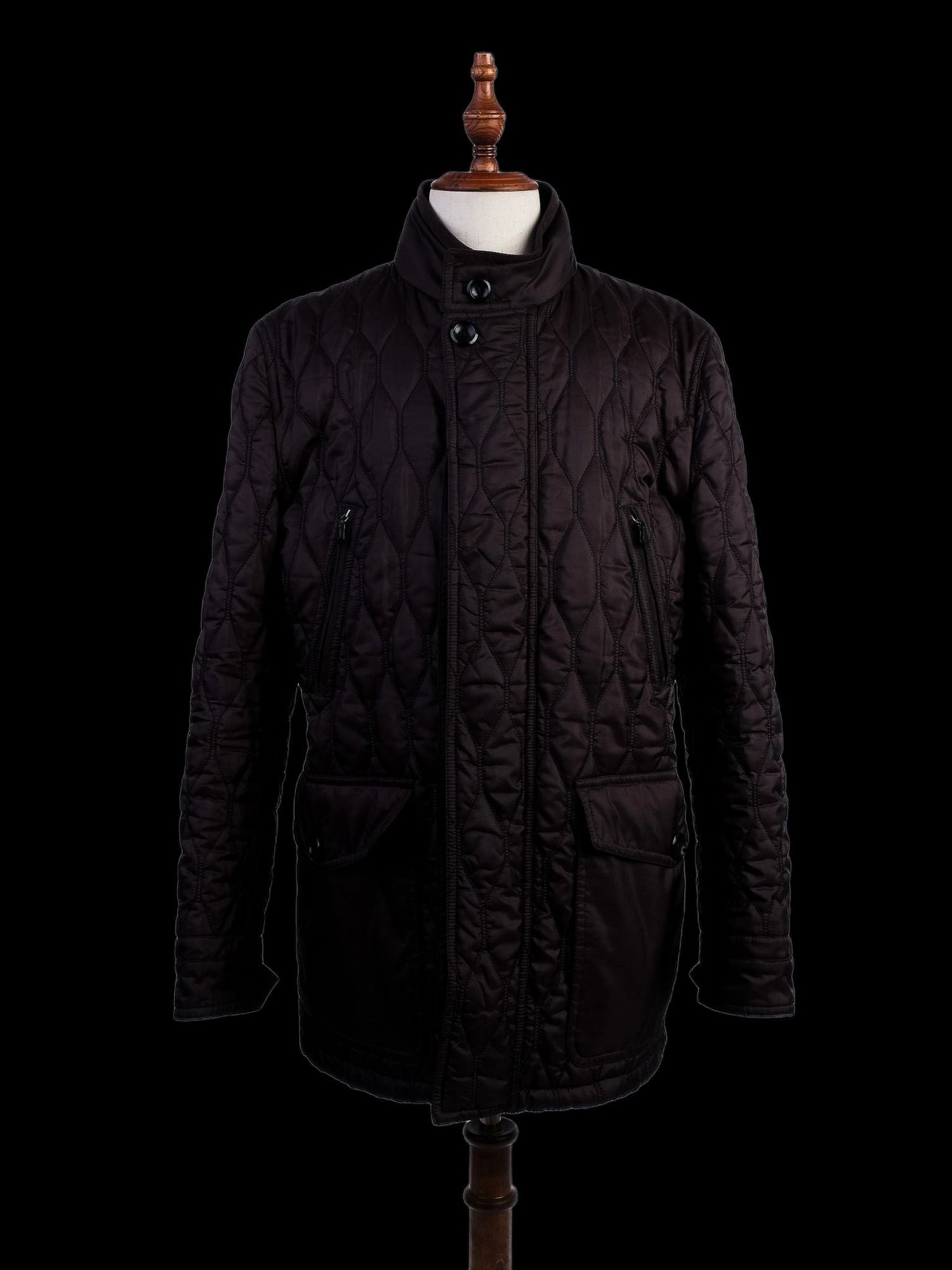 Tom Ford Black Quilted Jacket Men Excellent Condition