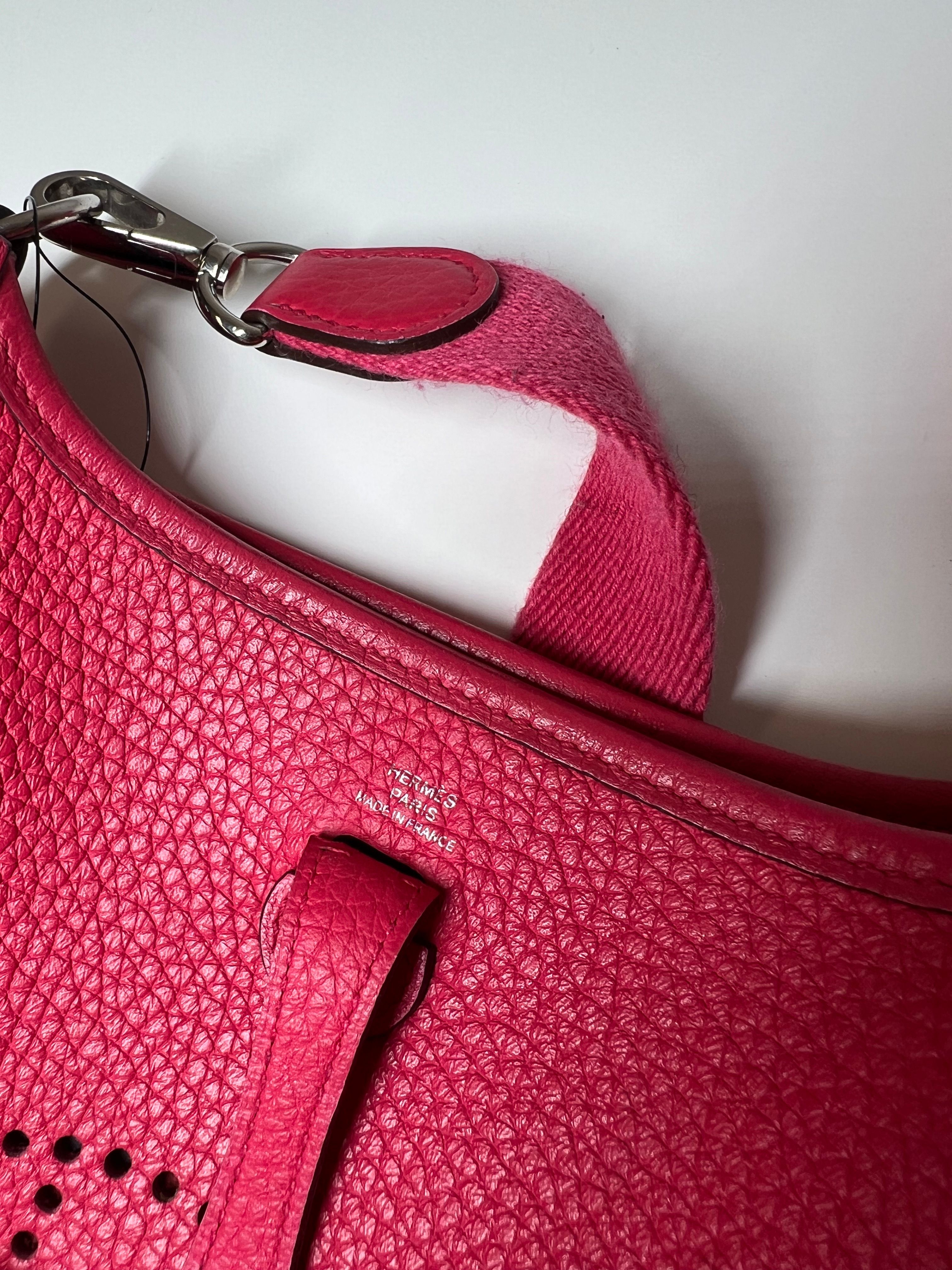 Hermes Pink Evelyne TPM,Togo  A Stamp