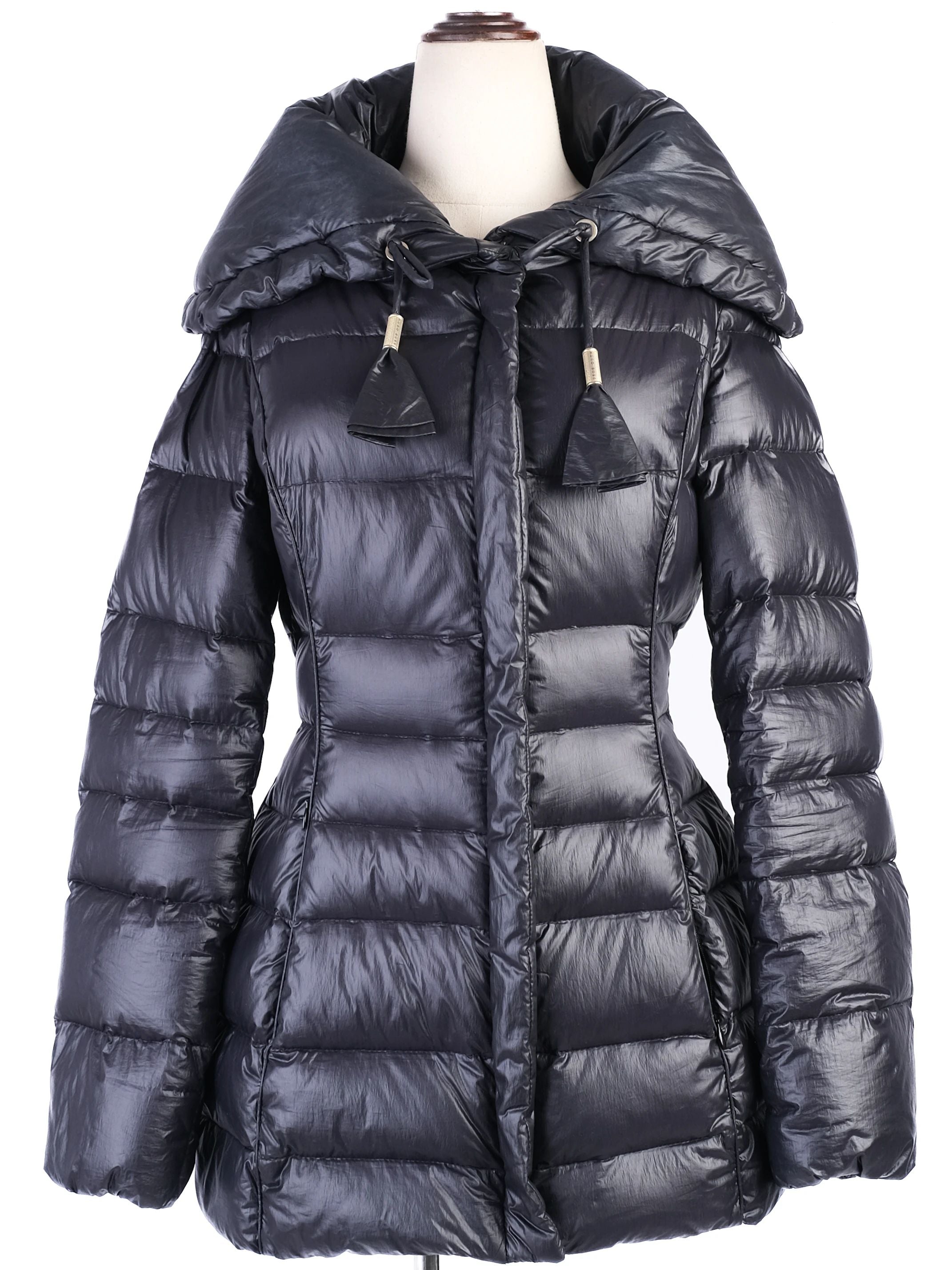 Excellent Hugo Boss Black Puffer Jacket XS Polyester Women