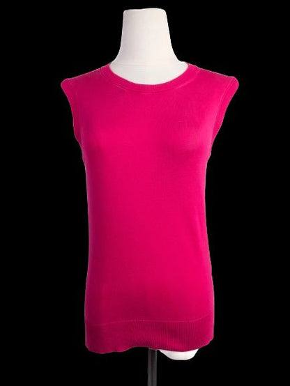Excellent Dolce Gabbana Pink Silk Sleeveless Top Size S