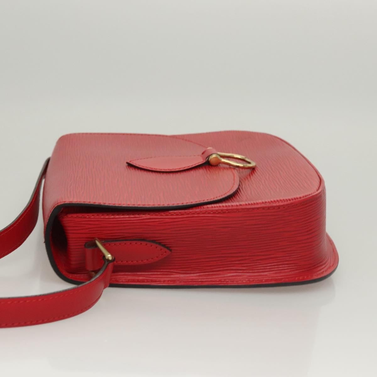 Louis Vuitton Epi Saint Cloud Gm Shoulder Bag Red M 52197 Lv Auth