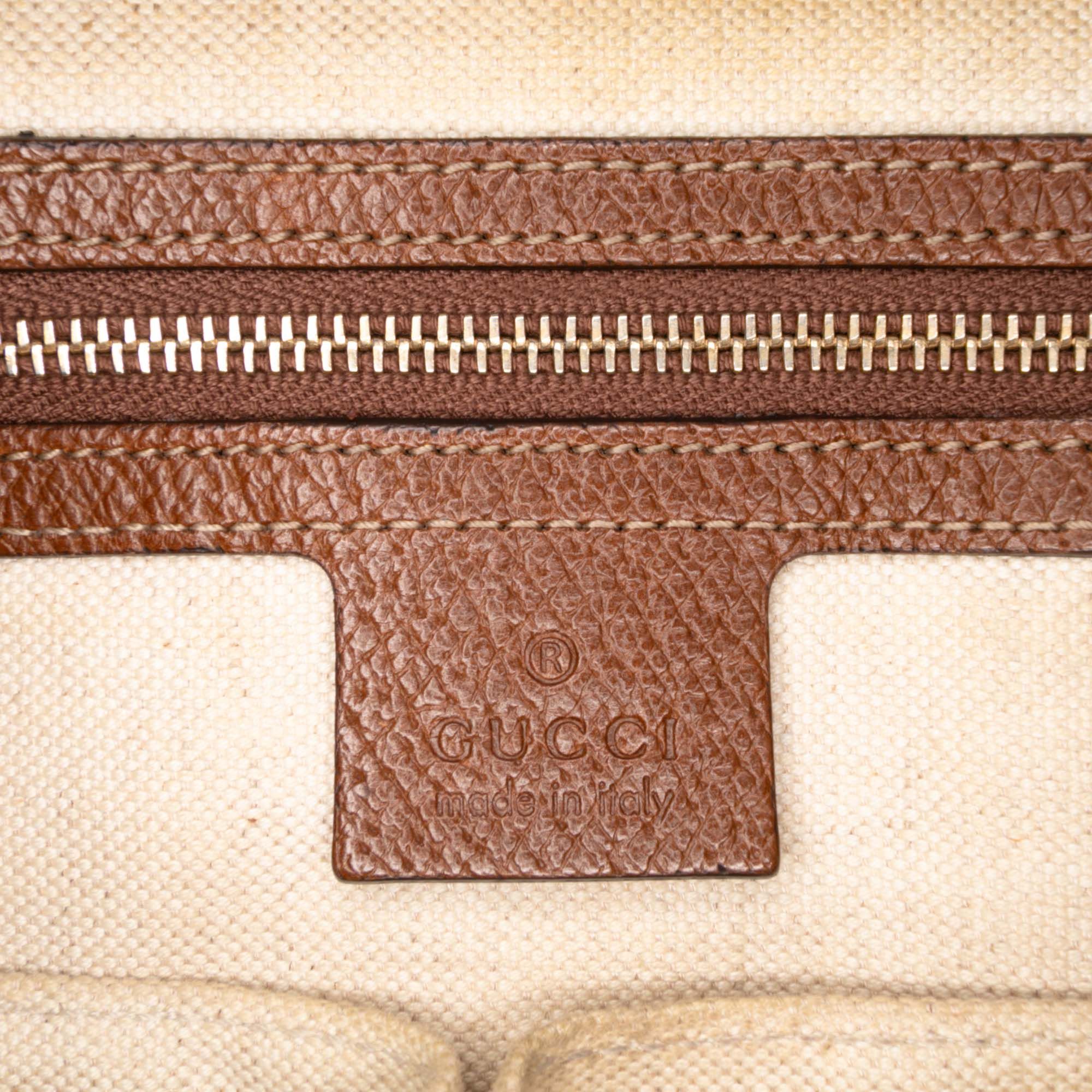 Gucci GG Canvas Bree Tote Brown