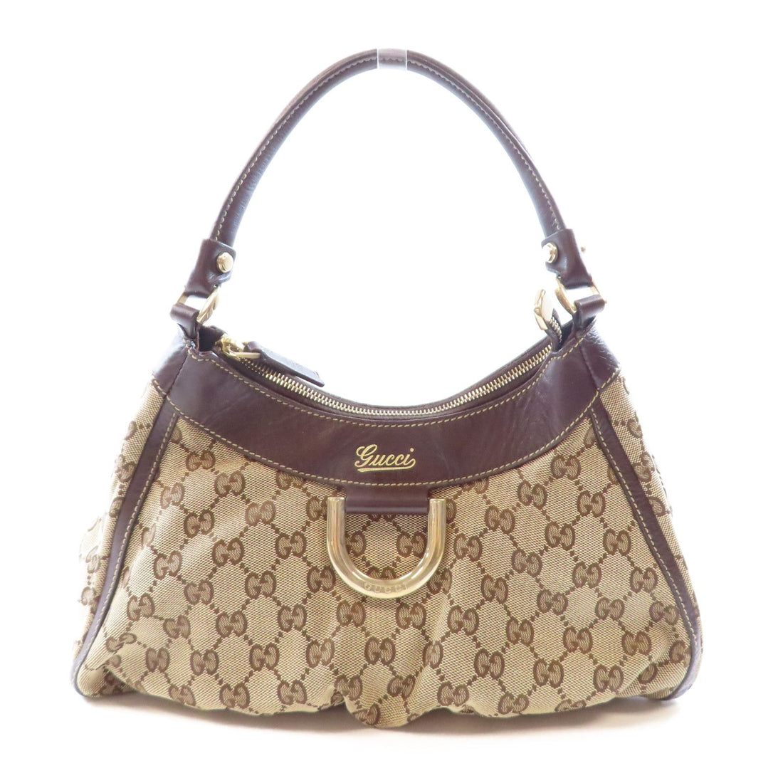 Gucci Canvas Abbey Gold Shoulder Back Bag Color Shoulder Bag Brown Brown Canvas 190526