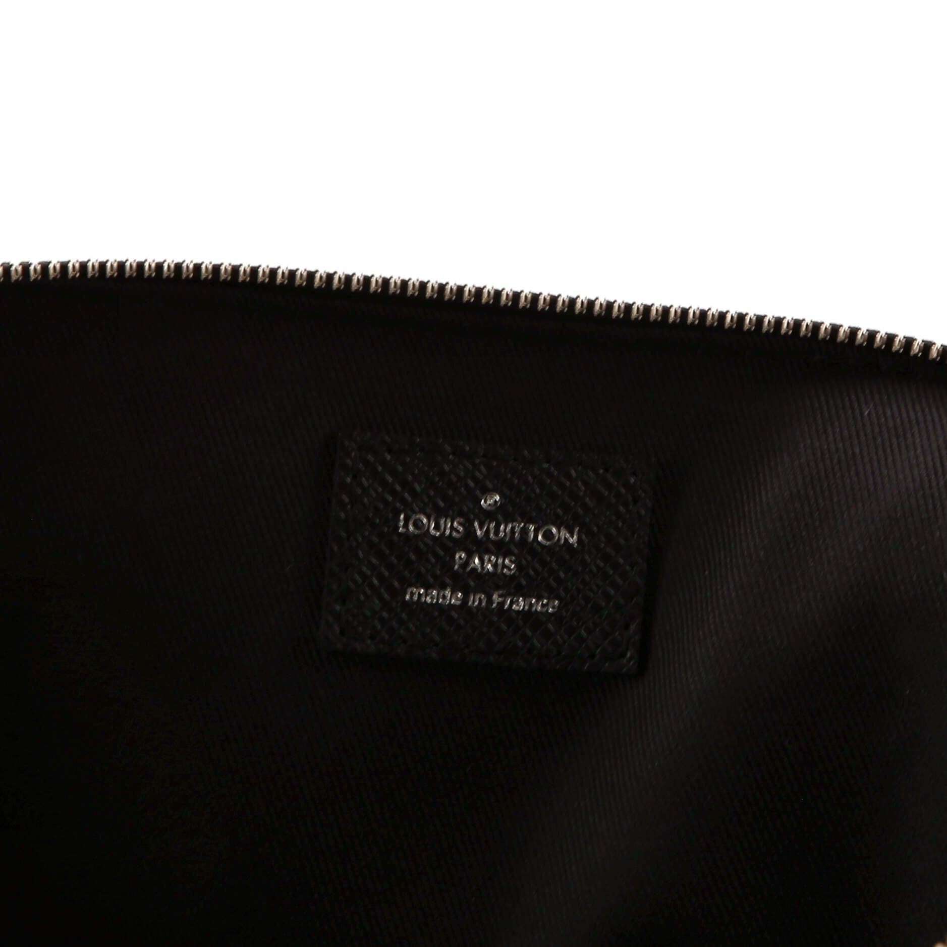 Louis Vuitton Anton Soft Briefcase Taiga Leather