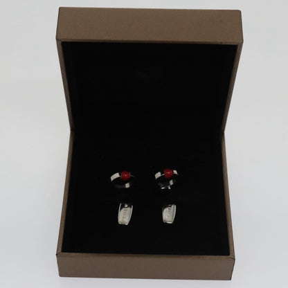 Loewe Cuffs Metal Silver Tone Auth