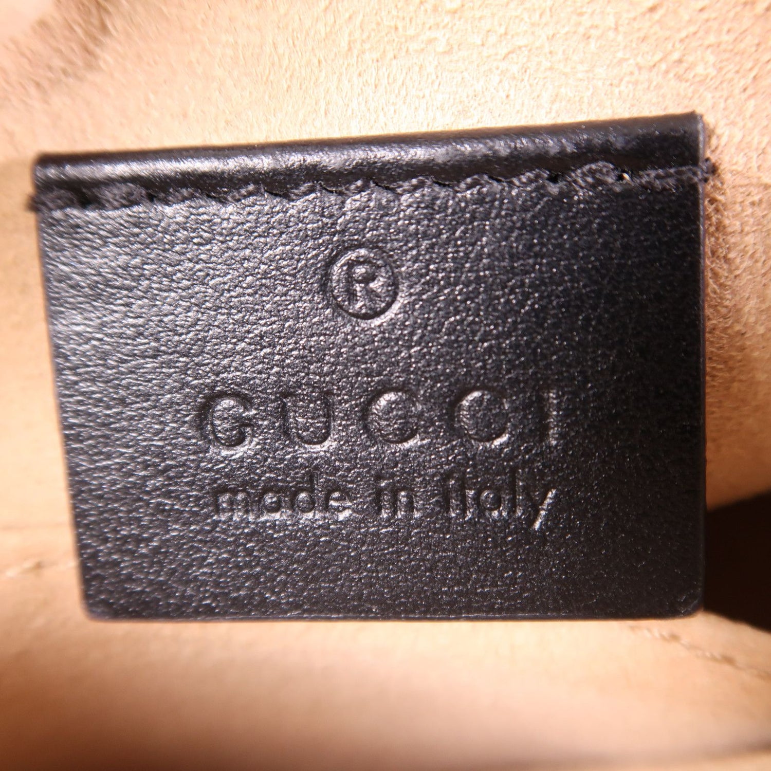 Gucci Sheepskin Leather Gg Marmont Hand-turned Shoulder And Back Bag 2way Shoulder Bag Black Lambskin (sheep Leat