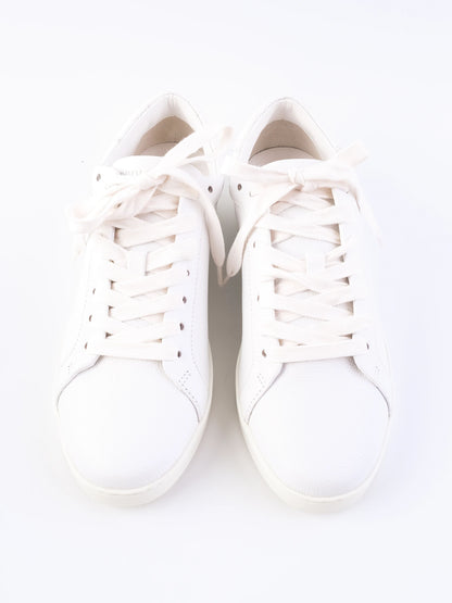 NEW Jimmy Choo White Leather Sneakers Size 38.5 Women