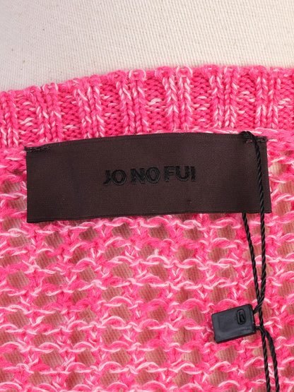 Excellent Jo No Fui Pink Cotton Natural Cardigan Size XS