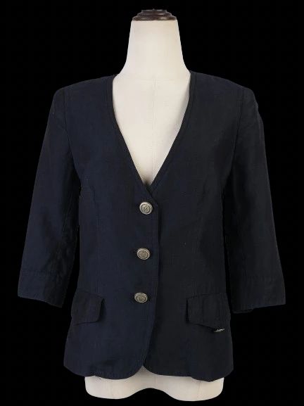 Max Mara Excellent Condition Blue Wool Blazer Size L