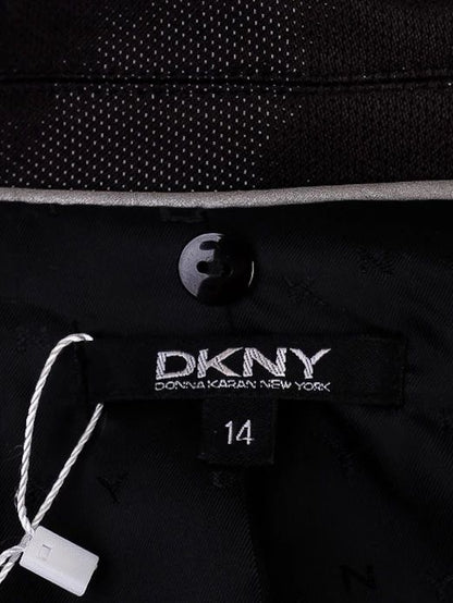 Excellent DKNY Kids Black Polyester Blazer Size 14