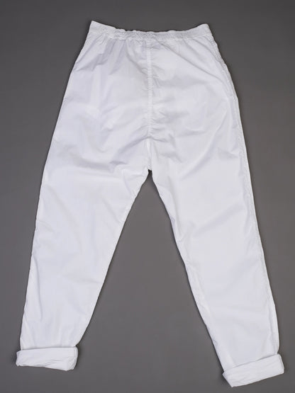 NEW By Malene Birger White Cotton Pants Size XS with Elastic Waistband