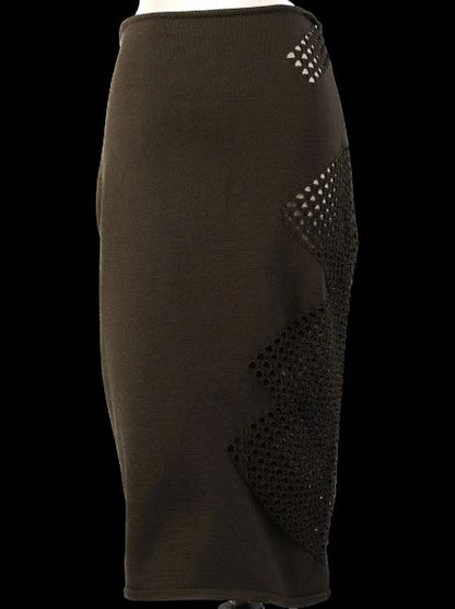 Excellent Alexandre Vauthier Green Viscose Skirt Size XS