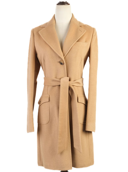 Excellent Patrick Hellman Orange Bemberg WomenÕs Coat Size M