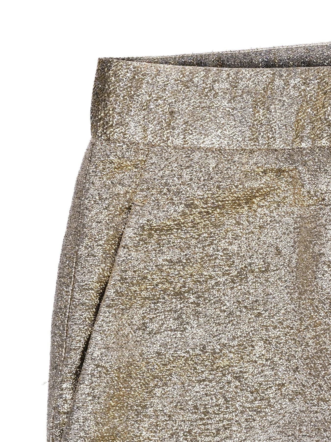 Excellent Stella McCartney Yellow Metallic Jogger Pants Women L