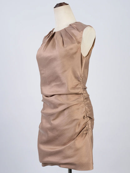 Excellent Prada Gray Wool Sleeveless Dress Size XS