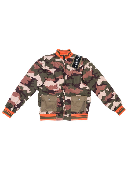 Excellent Dolce Gabbana Camouflage Jacket for Kids Size 12