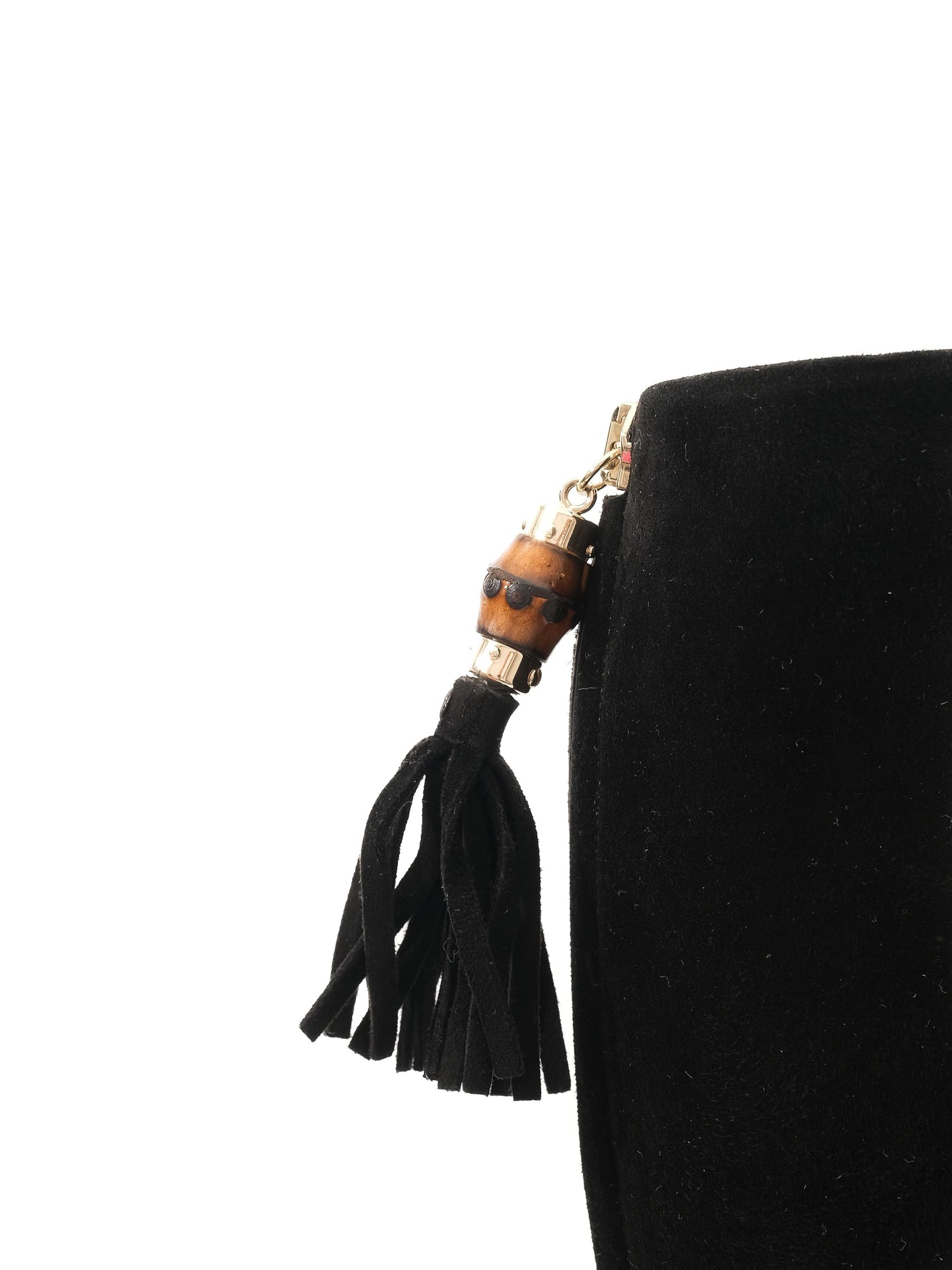 Gucci Black Genuine Suede Knee-High Stiletto Boots Size 36