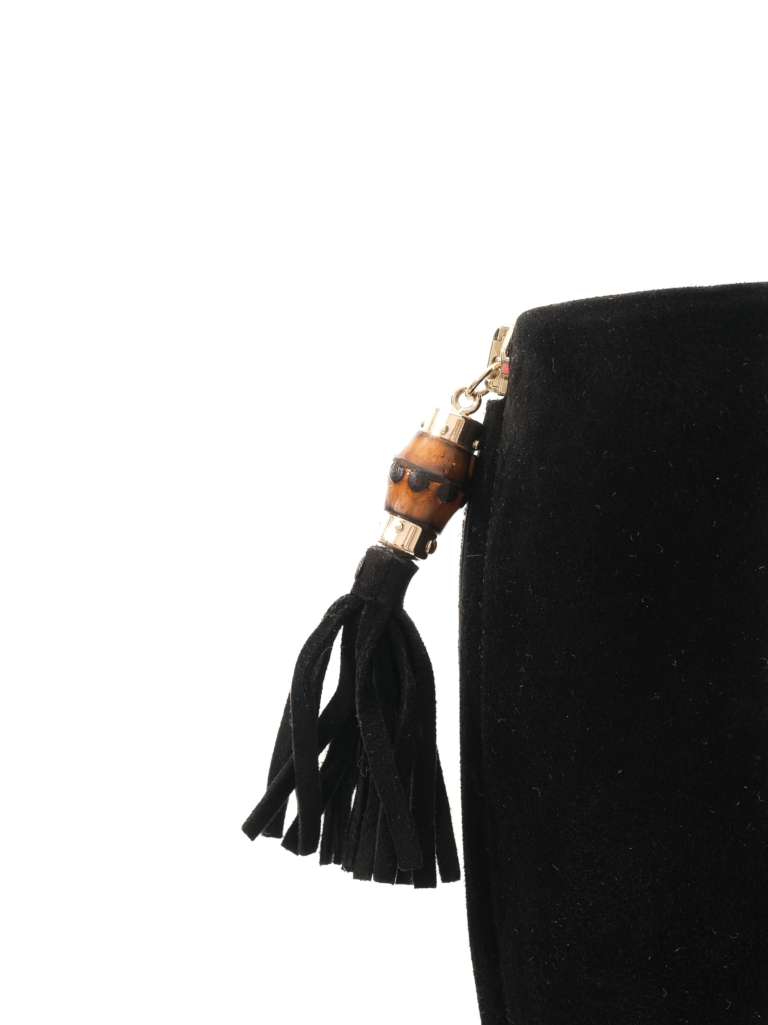 Gucci Black Genuine Suede Knee-High Stiletto Boots Size 36