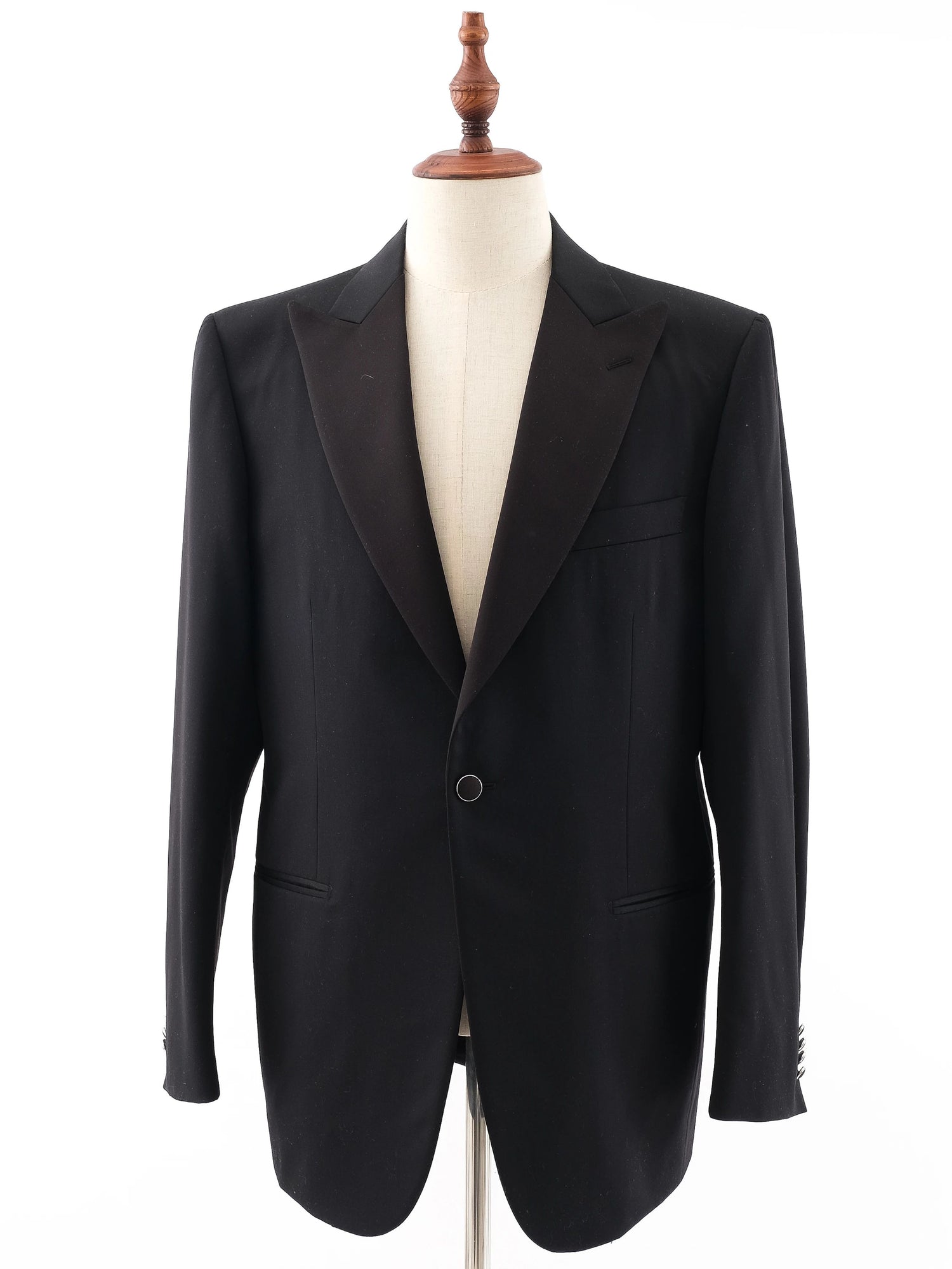 Perfect Ermenegildo Zegna Black Wool Suit Size XL for Men