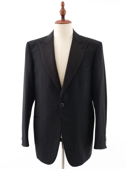 Perfect Ermenegildo Zegna Black Wool Suit Size XL for Men