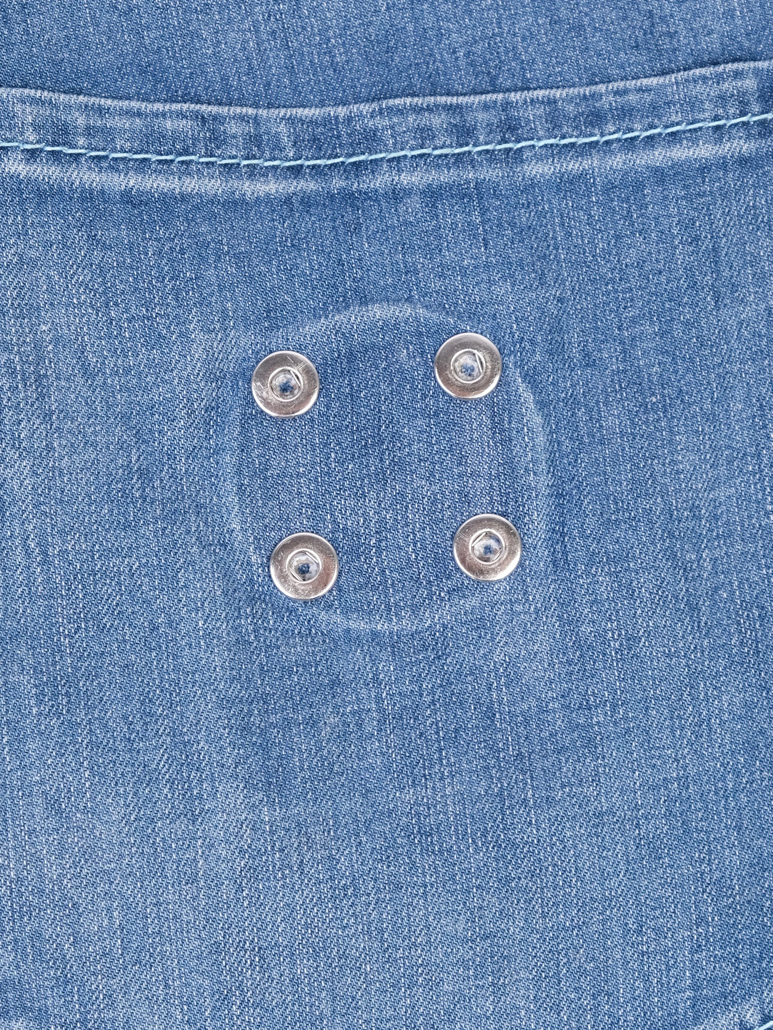 Excellent Stefano Ricci Light Blue Cotton Jeans Size XXL