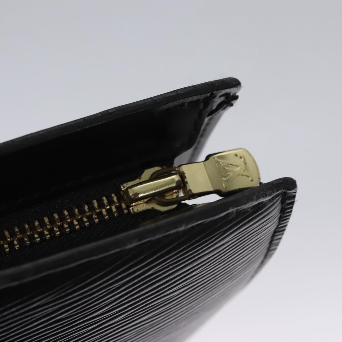 Louis Vuitton Epi Saint Jacques Powanie Long Bag Black M 52332 Lv Auth