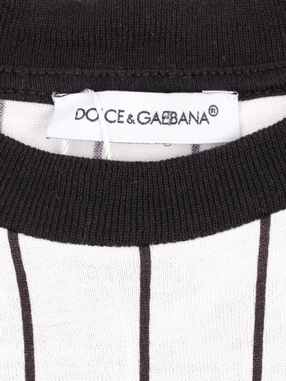 Excellent Dolce Gabbana T-shirt for Kids Size 8 Black &amp; White
