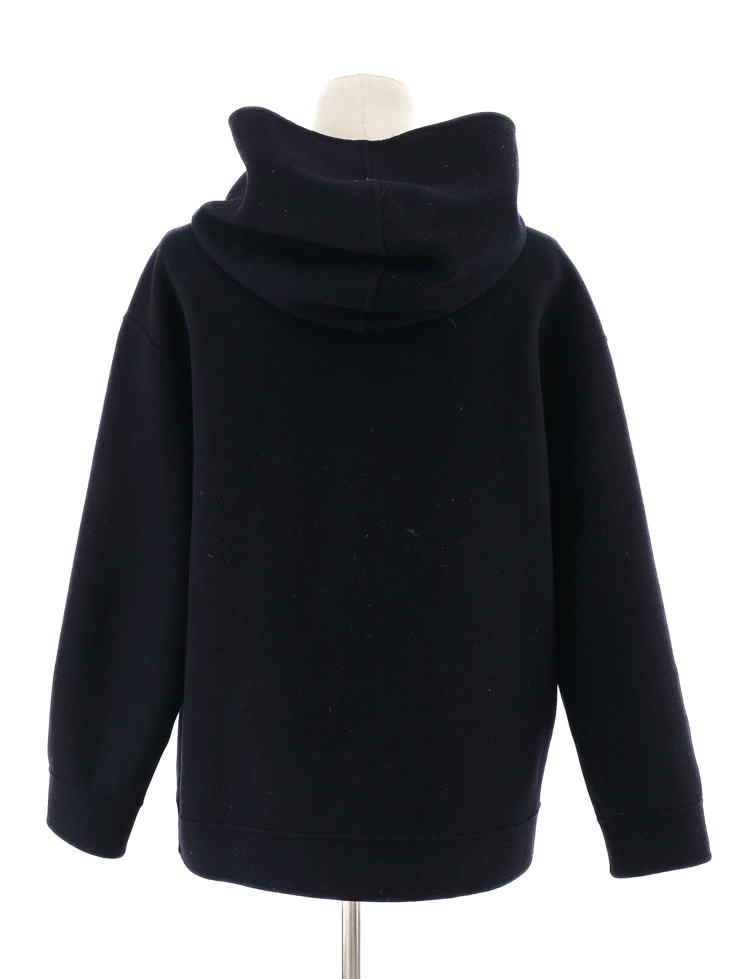 Max Mara Excellent Condition Navy Blue Wool Hoodie Size L