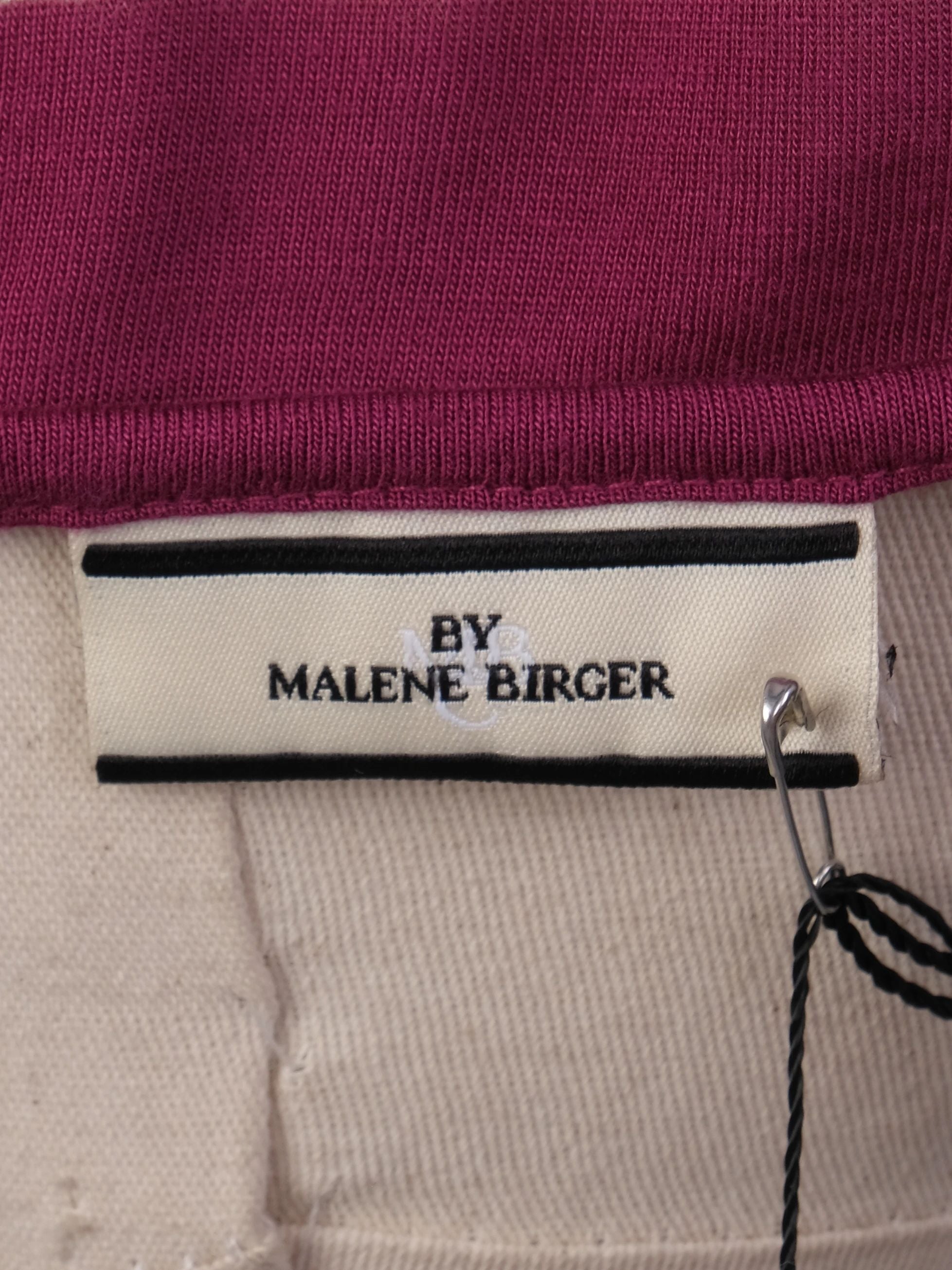 NEW By Malene Birger Striped Dress Maroon Cream Size XS