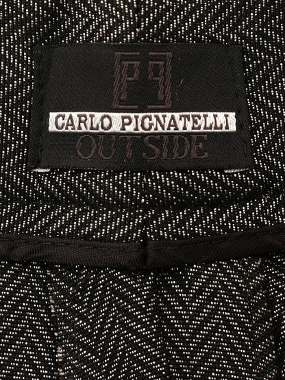 Excellent Carlo Pignatelli Gray Wool Blazer Size L Women&