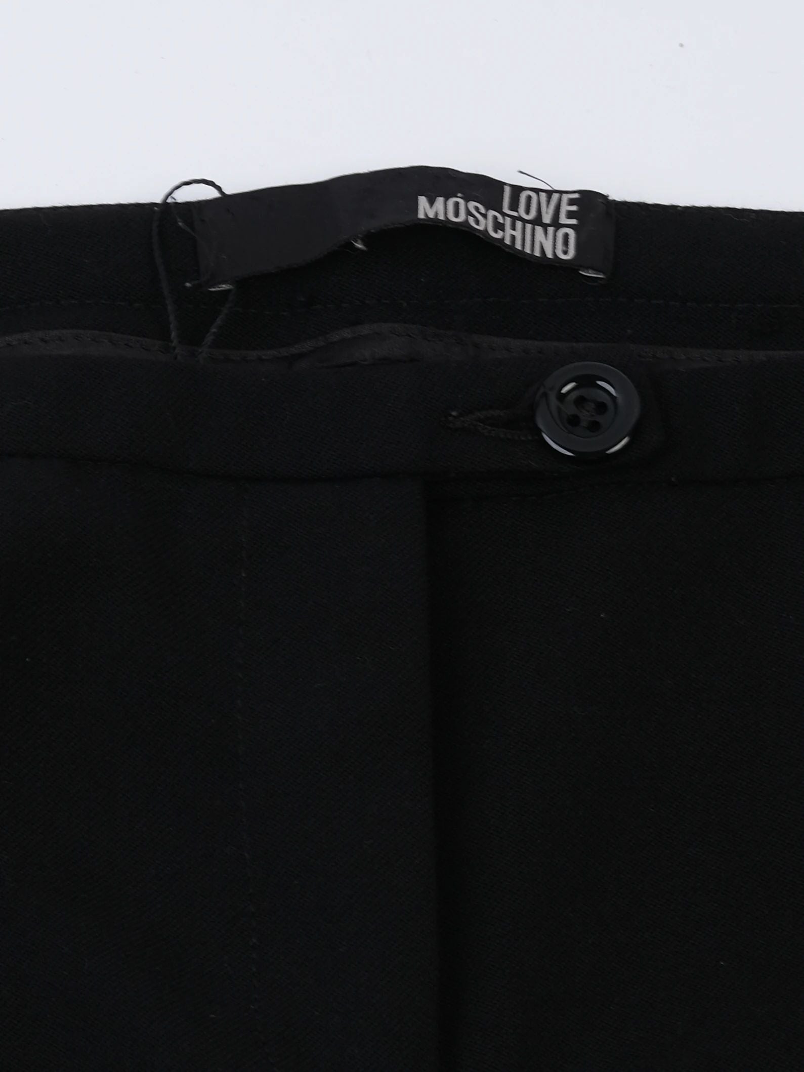 Excellent Love Moschino Black Wool Wide-Leg Pants Size M