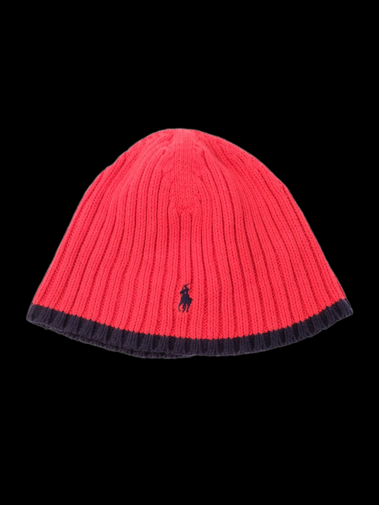 Excellent Polo Ralph Lauren Red Wool Beanie Size 4 for Kids