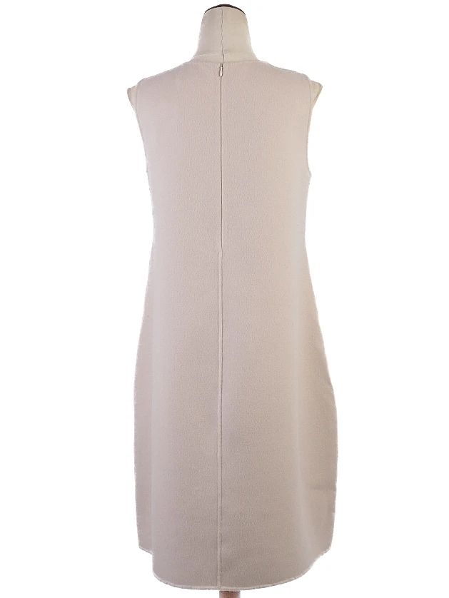 Excellent Max Mara White Wool Sleeveless Dress Size XL