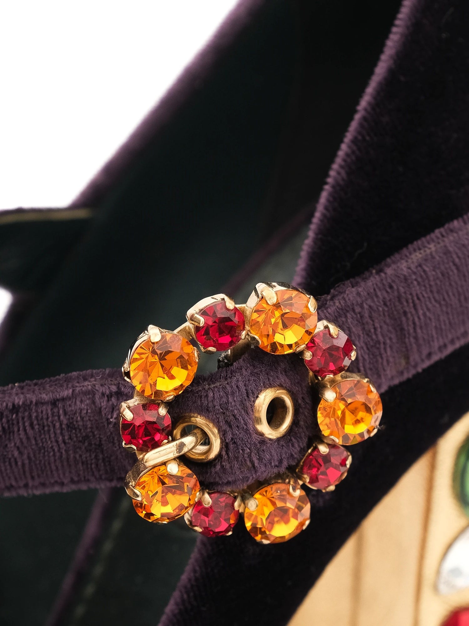 Excellent Dolce Gabbana Purple Velvet High Heel Shoes Size 35.5