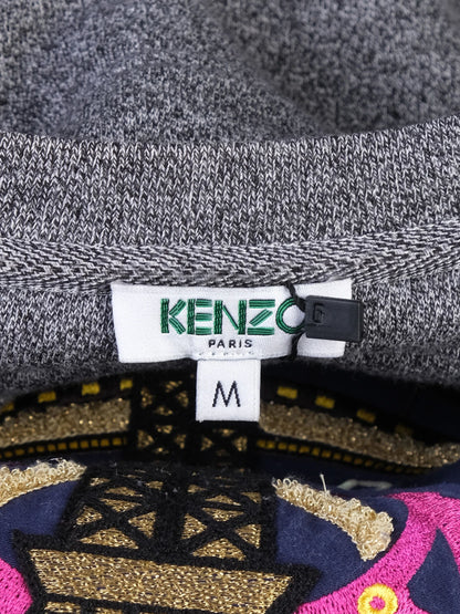 Excellent Kenzo Paris Gray Cotton Sweatshirt Size M Women&