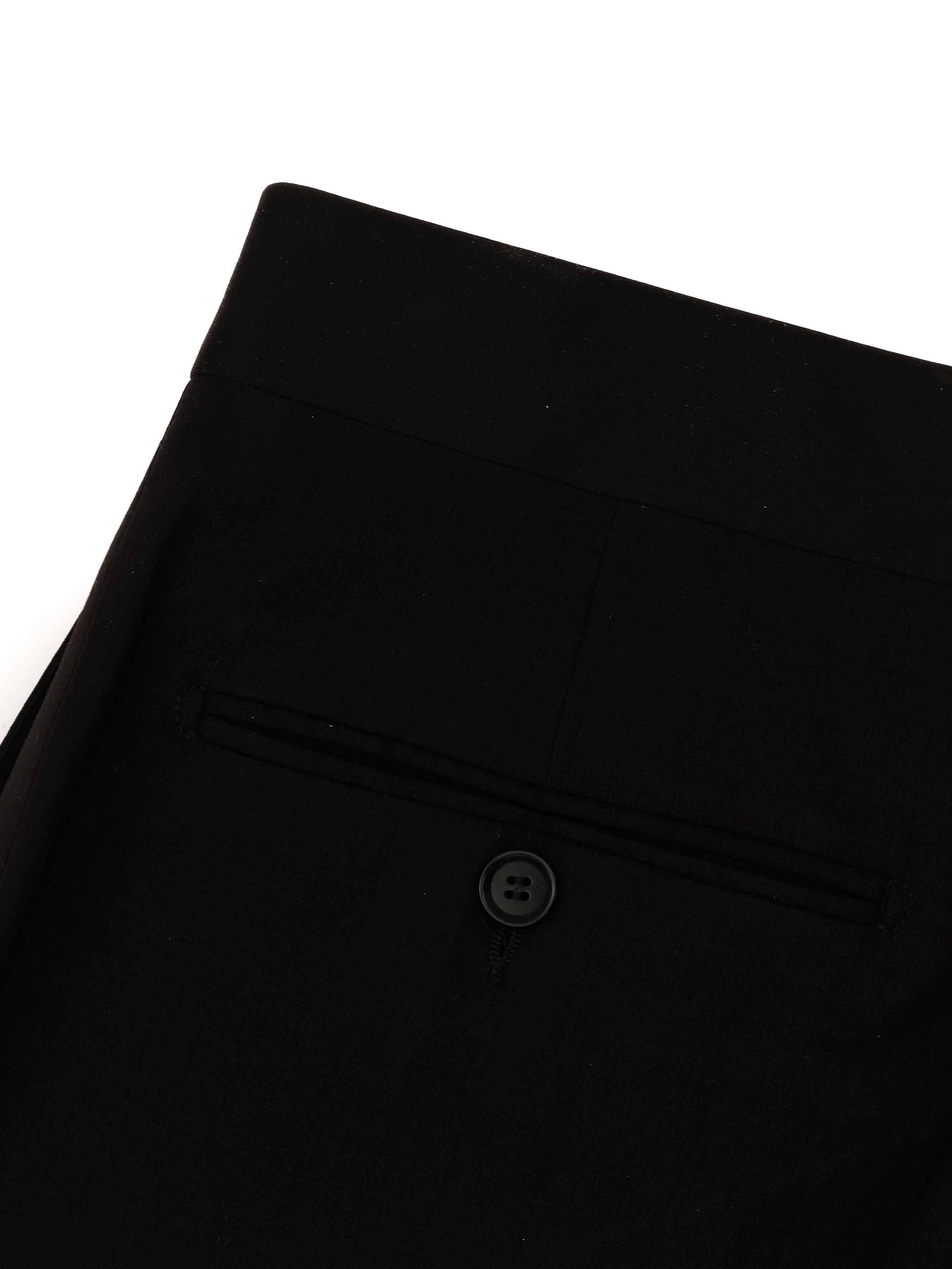 Excellent Pal Zileri Black Wool Trousers Men&