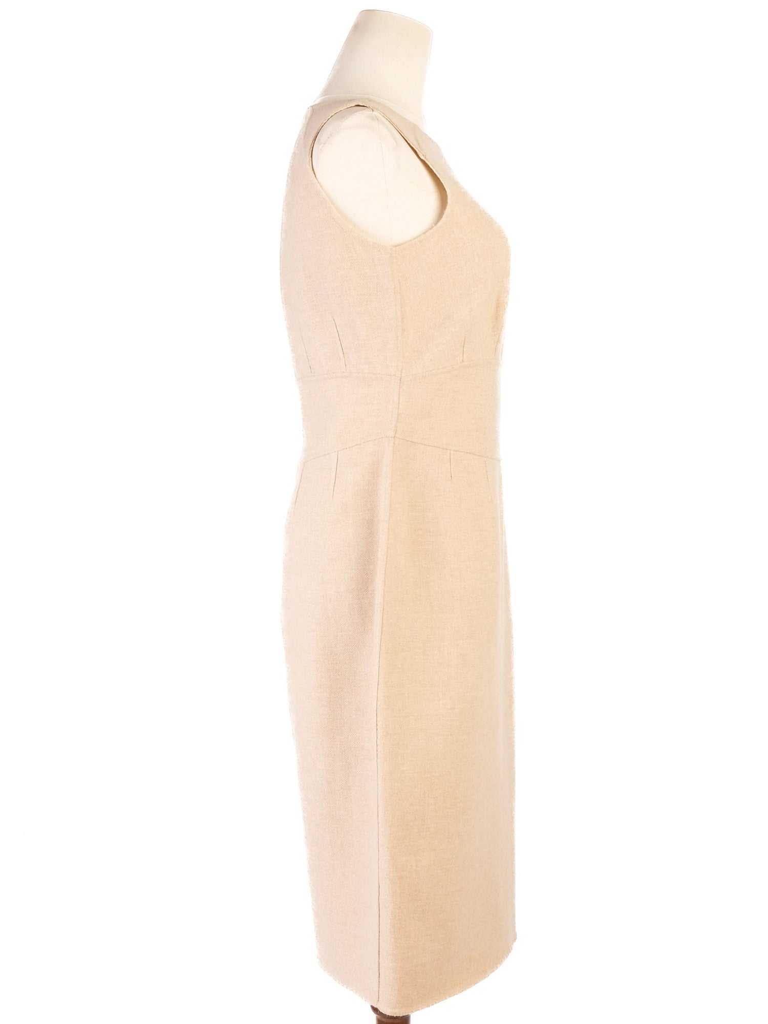 Excellent Carolina Herrera Orange Wool Sheath Dress Size S