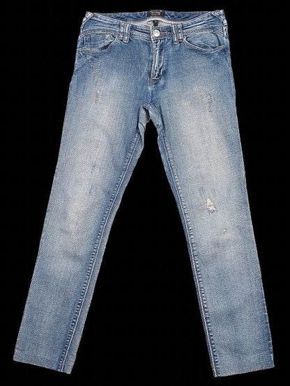 Excellent Armani Jeans Distressed Blue Cotton Size N/A