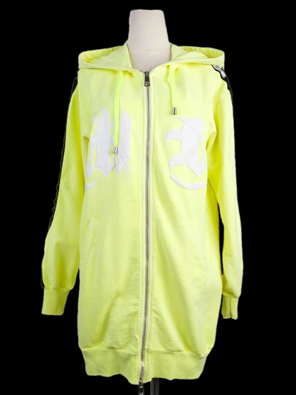 NEW Marco Bologna WomenÕs Green Zip-up Hoodie Size S