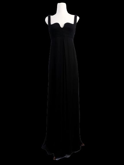 Excellent Diane von Furstenberg Black Silk Evening Gown