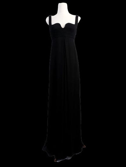 Excellent Diane von Furstenberg Black Silk Evening Gown