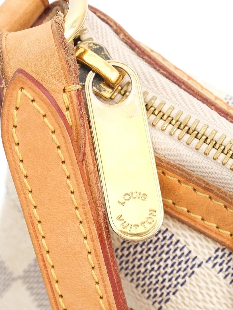 Excellent Louis Vuitton Handbag Checkered Leather WomenÕs Bag