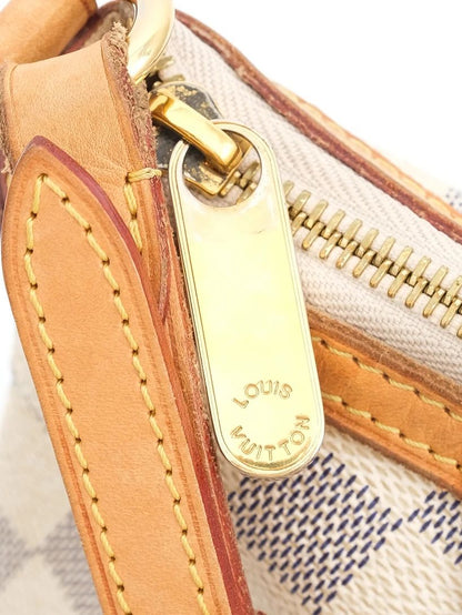 Excellent Louis Vuitton Handbag Checkered Leather WomenÕs Bag