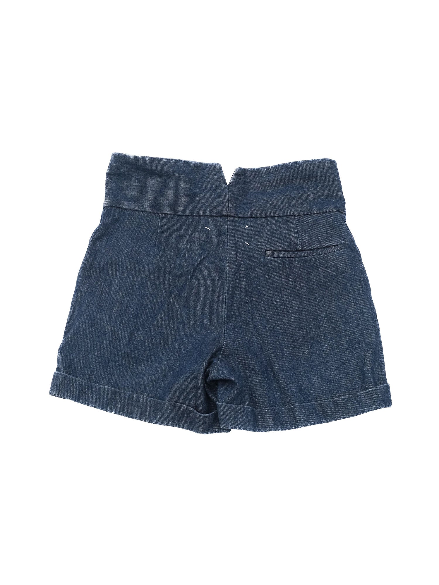 Excellent Maison Margiela Blue Denim Shorts Size M High Waist