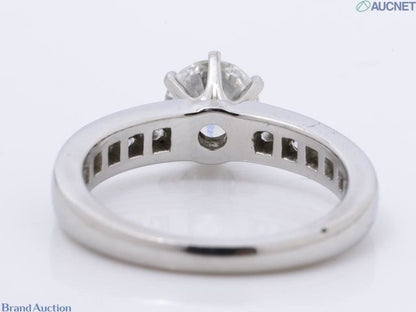 Tiffany &amp; Co. Channel Set Solitaire Ring 0.78ct