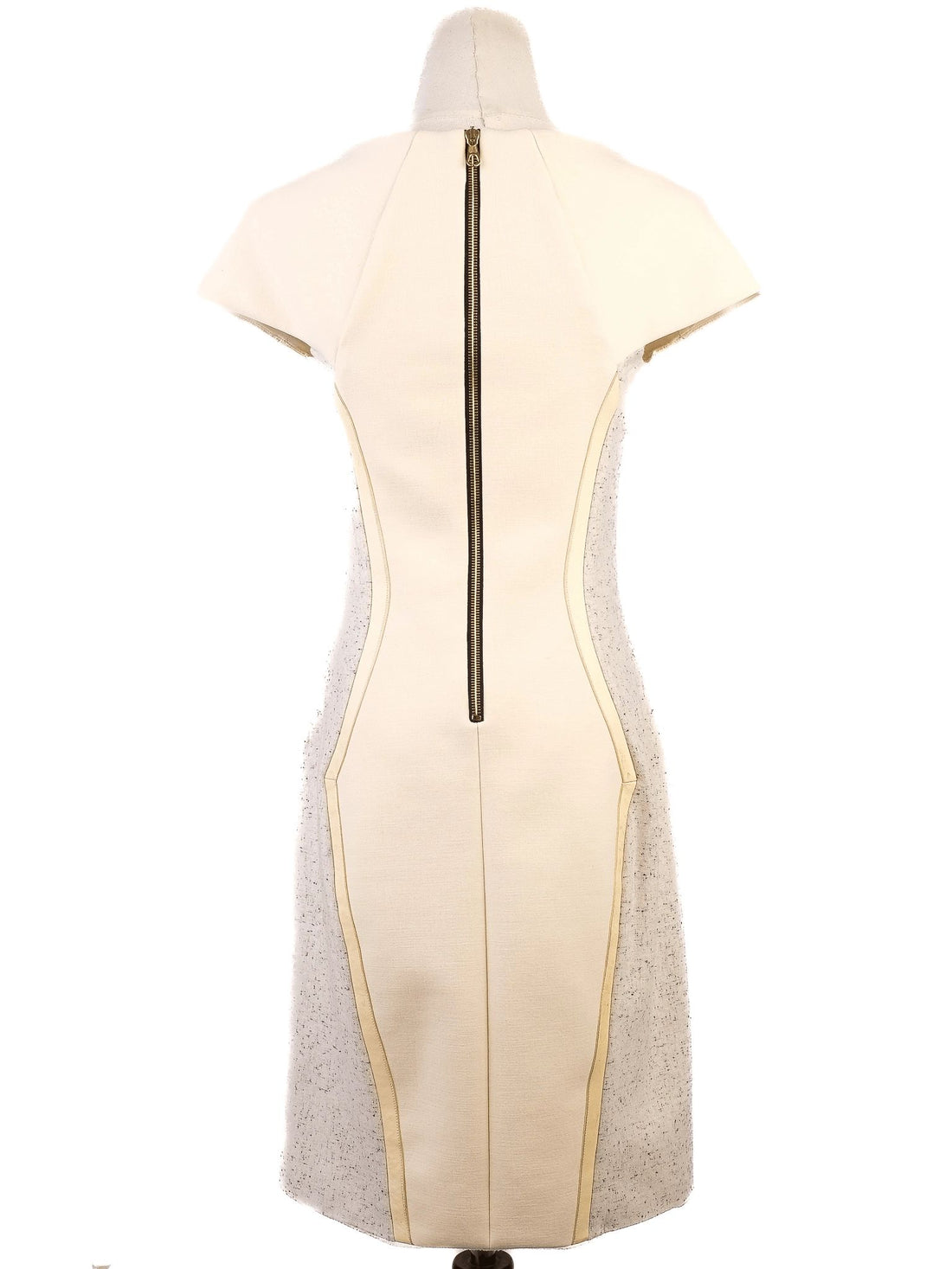 Average Rag&amp;Bone Yellow Wool Dress XS with Textured Panels