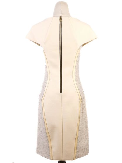 Average Rag&amp;Bone Yellow Wool Dress XS with Textured Panels